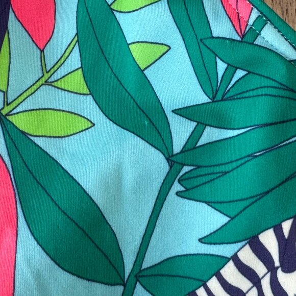 MINI BODEN Jungle Print Tankini Top Girls 4-5 110cm Monkey Tiger Swim Tank 4T 5T - Picture 6 of 9